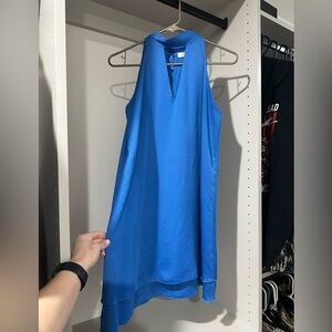 Elegant Blue Sleeveless Dress Boutique